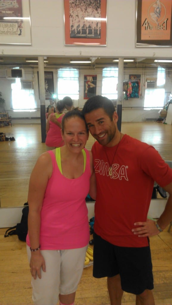 Richard Gormley and Chrissy Carroll at the Zumba Kids Training.