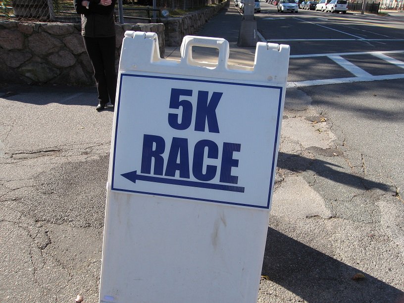 5K Race Sign