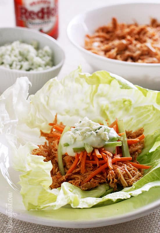 Buffalo Chicken Lettuce Wraps