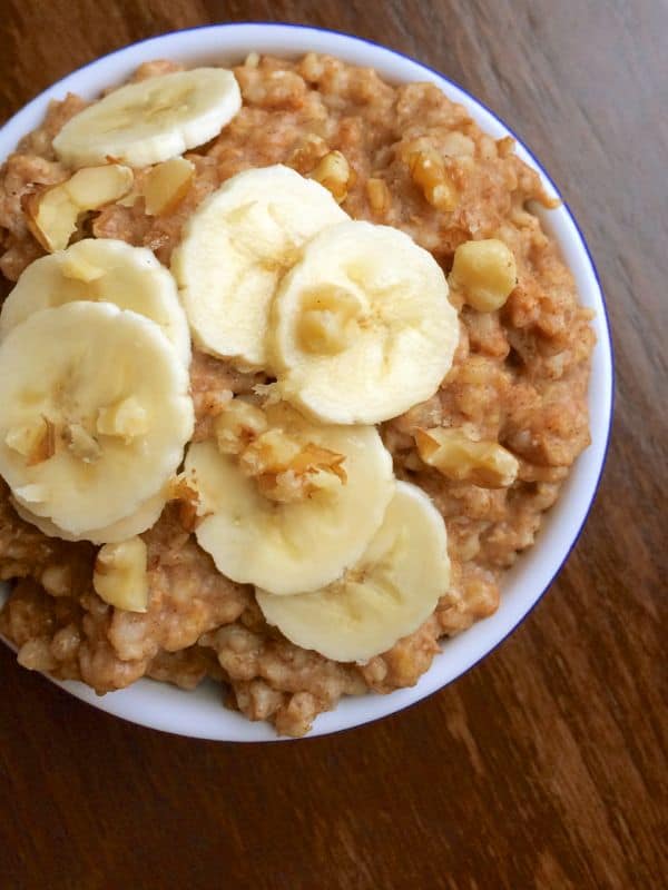 Slow Cooker Banana Nut Oatmeal