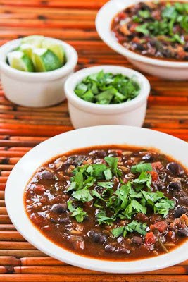 Slow Cooker Black Bean and Rice Soup