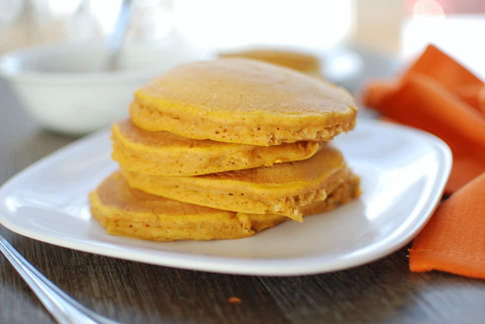 Whole wheat pumpkin pancakes