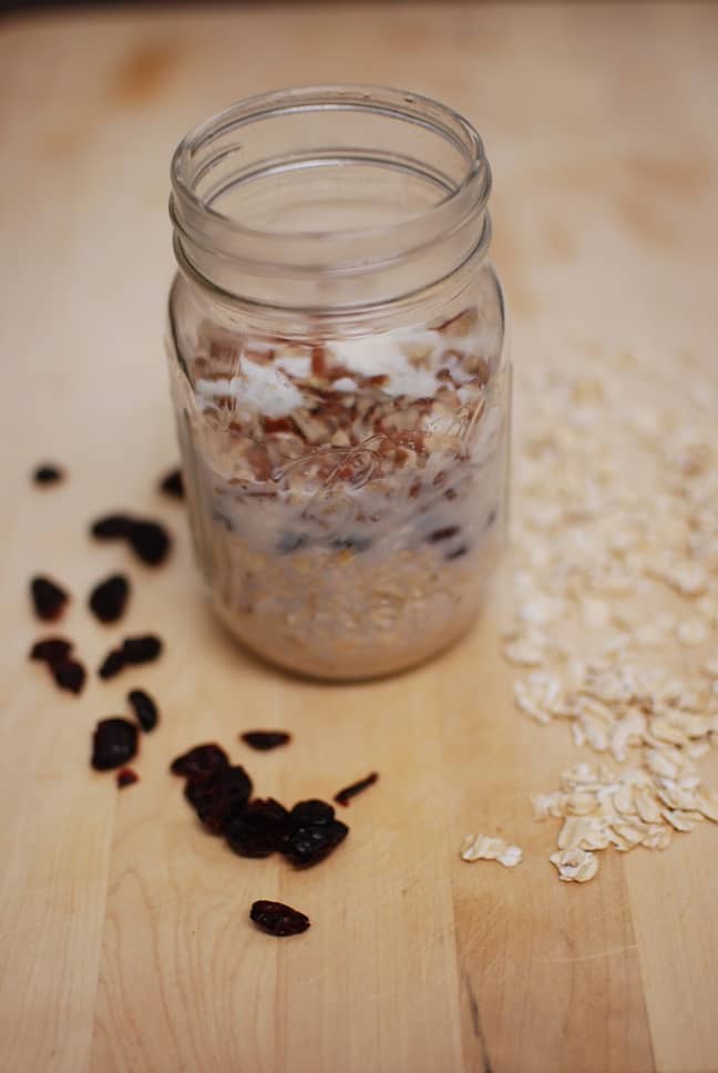 Cranberry Coconut Overnight Oats