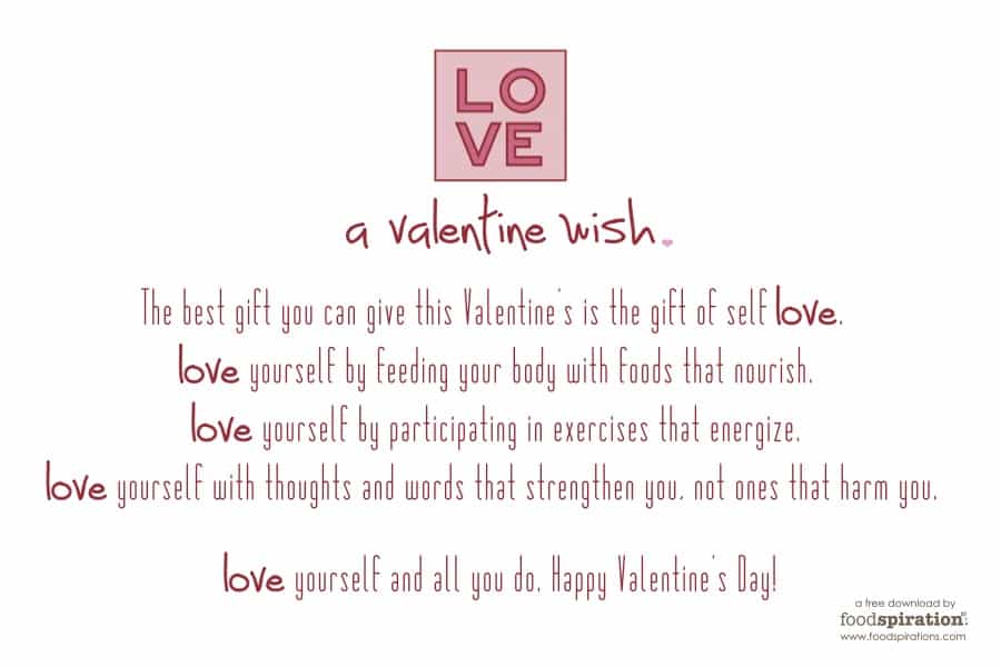 Practice some self love on Valentine's Day Snacking in Sneakers