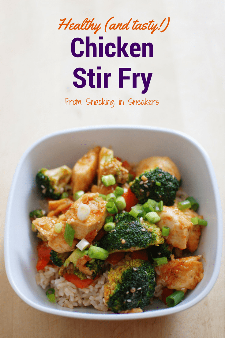 Healthy Chicken Stir Fry - Snacking in Sneakers