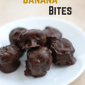 These frozen banana bites made with peanut butter and dark chocolate are perfect when you're craving a sweet treat but want a healthy option! Packed with potassium & healthy fats. | healthy banana dessert | healthy frozen banana bites | banana dessert recipes