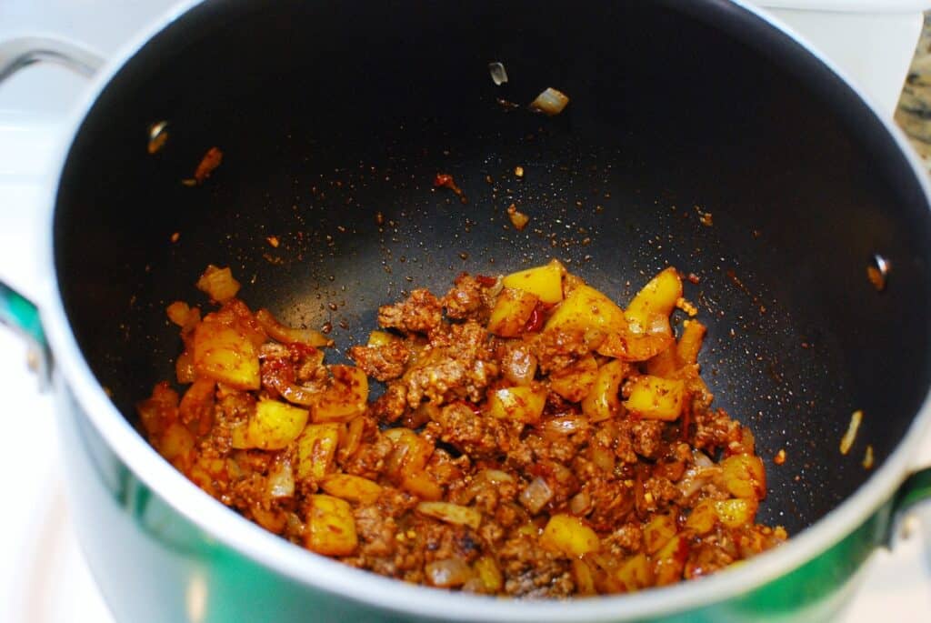 Spices added to the pot with the other ingredients.