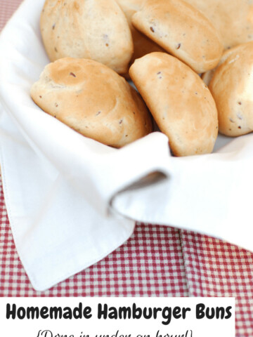 Homemade vegan hamburger buns