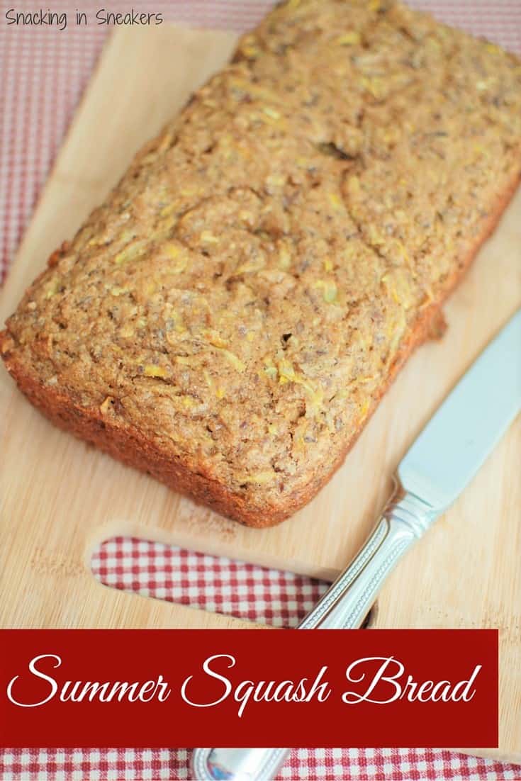 Summer Squash Bread Snacking in Sneakers