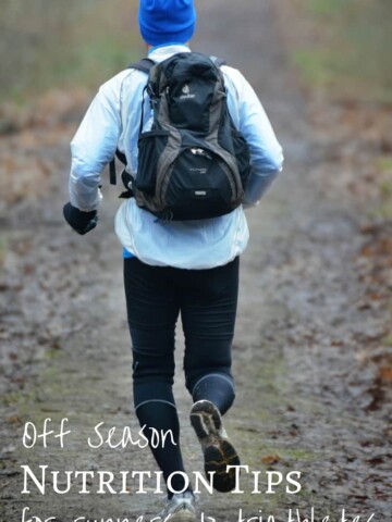 Great nutrition tips that runners & triathletes should do in the off season. Or as I like to call it, the "I can't eat as many donuts season."