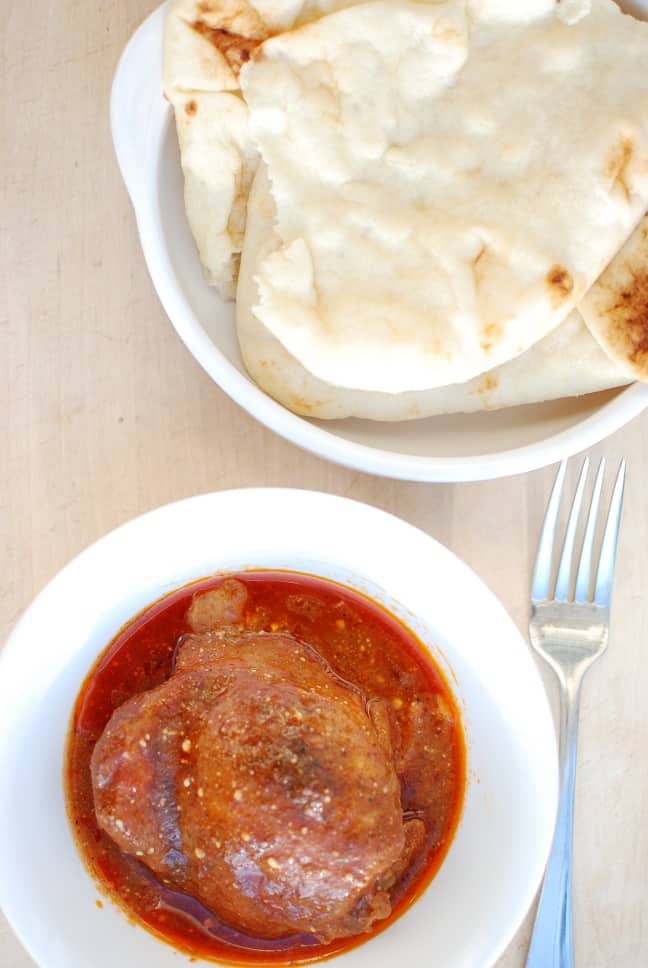 This slow cooker chicken tikka masala has a rich sauce full of flavor from the yogurt and spices. The chicken is tender thanks to using chicken thighs and letting those cook all day in crock pot. And it’s dairy & soy free for anyone with allergies!