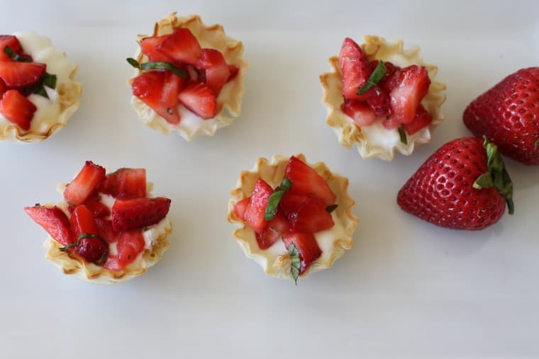 Strawberry Basil Tarts