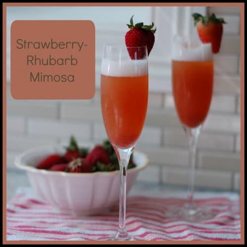 Strawberry Rhubarb Mimosa