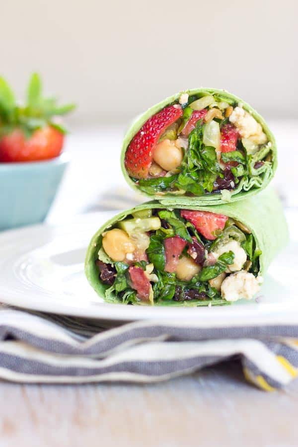 Strawberry Salad Wrap
