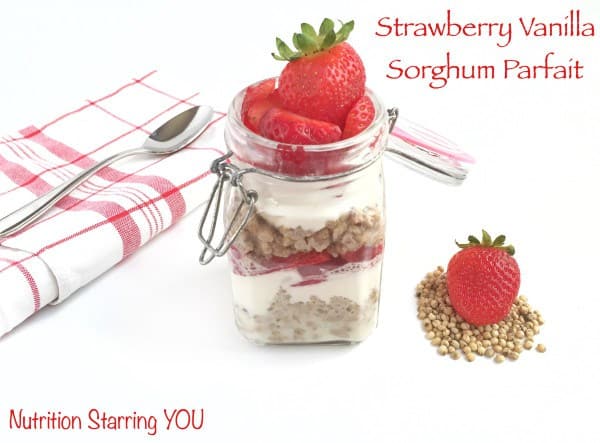Strawberry Parfait with Sorghum