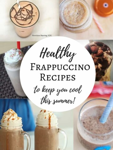 These healthy frappuccino recipes and blended coffee drinks are ideal for a cool treat on a hot summer day - and better yet, they won't derail your diet!