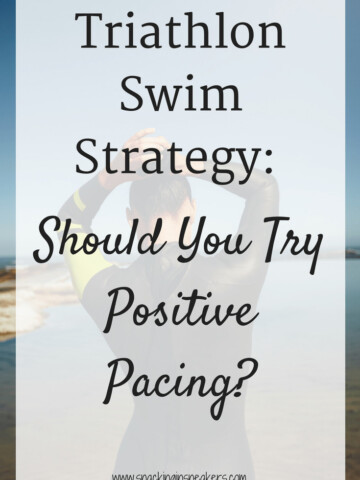Curious about how to approach triathlon swimming? While traditional wisdom says to start slow and settle into your race, newer research shows a positive swim pace – starting the swim faster and finishing slower – may be a better strategy for sprint distance triathlons.