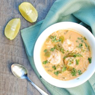 Coconut Curry Shrimp Ramen Bowl