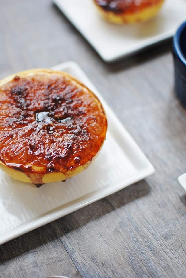 For just 100 calories, this broiled grapefruit makes an amazing healthy dessert! 
