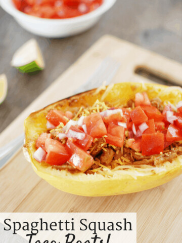 spaghetti squash taco boats