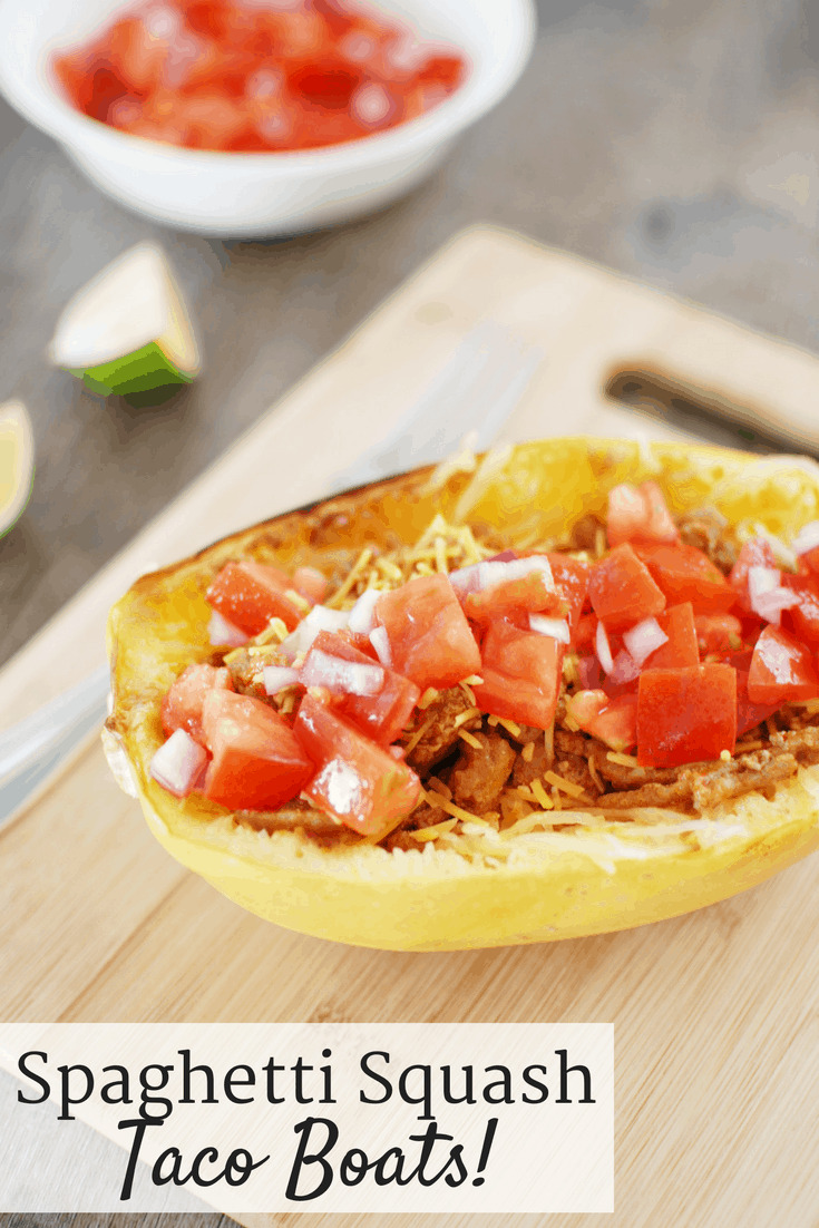 Spaghetti Squash Taco Boats