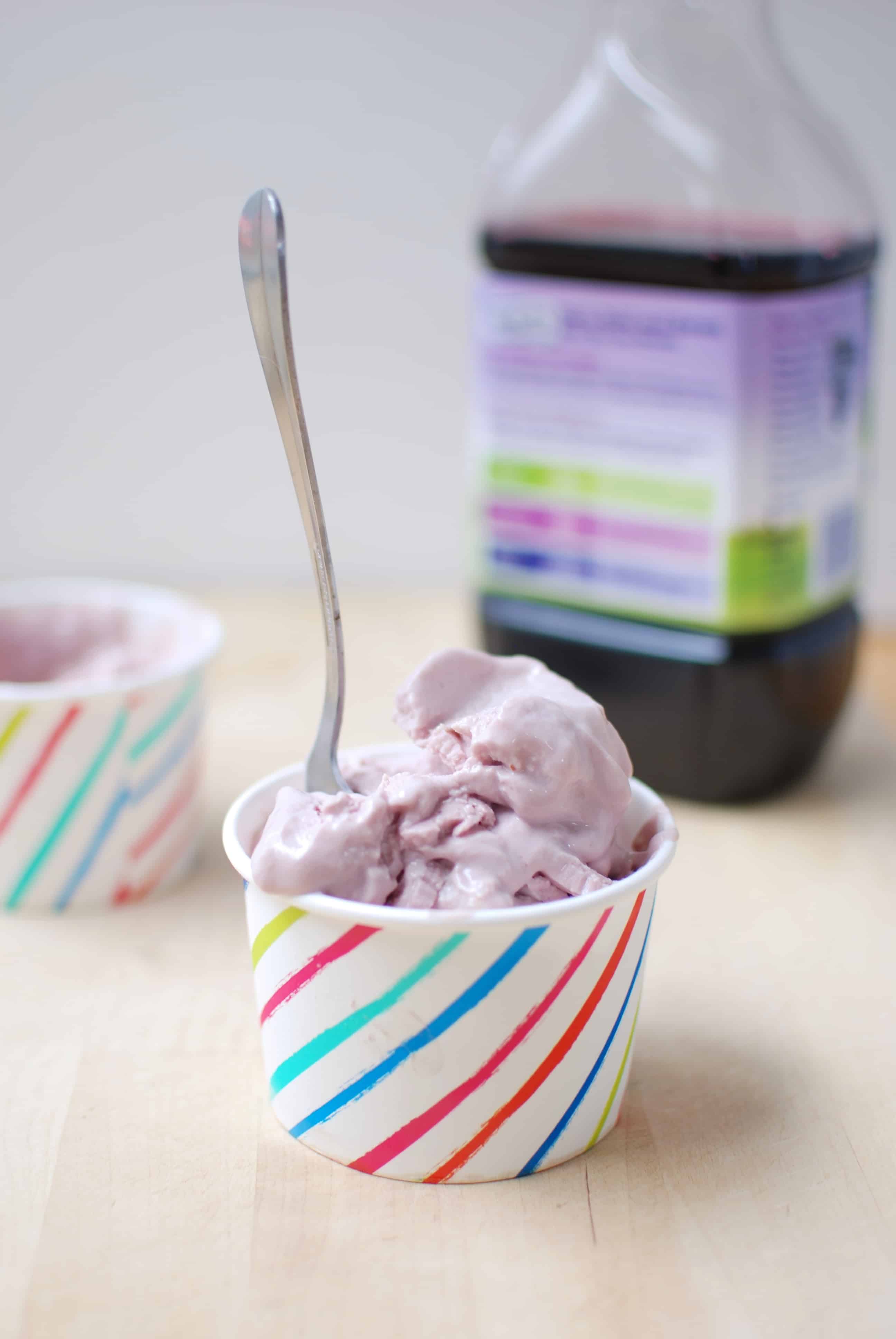PB&J Frozen Yogurt in a Bag {Just 3 Ingredients!} Snacking in Sneakers