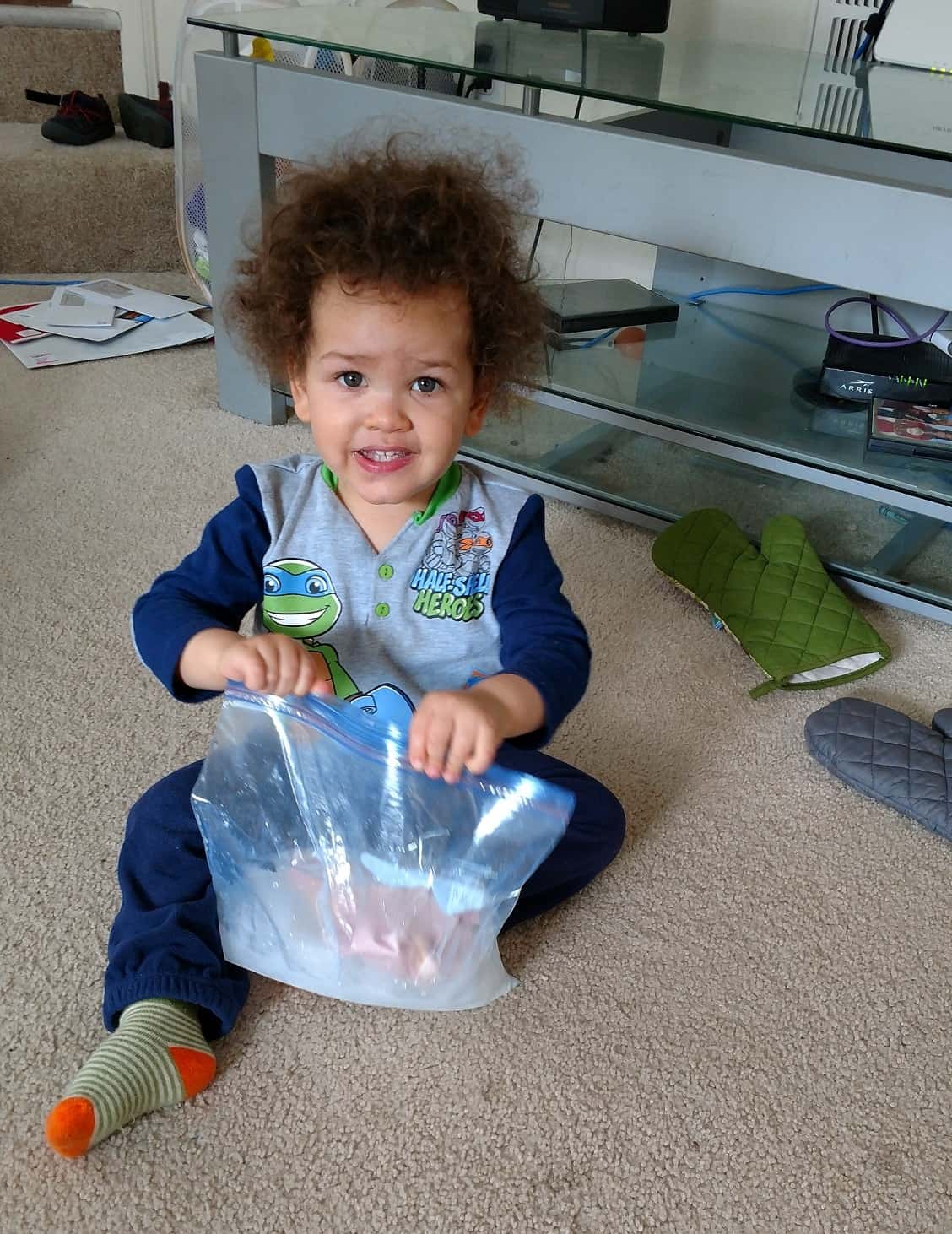 Making ice cream in a bag