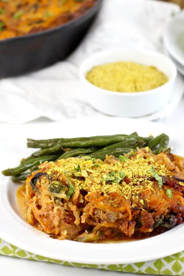 Grain Free spaghetti pie with spaghetti squash