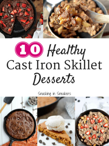 Would you believe these 10 cast iron skillet desserts are actually pretty healthy?! From cinnamon apple bread pudding to vegan cobbler to pumpkin skillet cake, I can’t wait to try these all these cast iron skillet recipes.