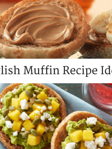These English muffin recipe ideas are great breakfasts or snacks before a long run or ride! | English Muffin Breakfast | Healthy English Muffin Recipes | English Muffin Toppings | Breakfast for Runners | Healthy Breakfast Ideas