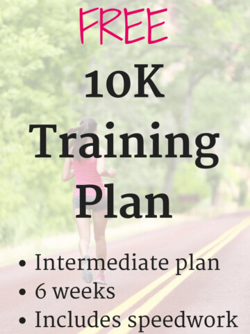 This intermediate 10K training schedule is an excellent option for runners who want to start experimenting with speedwork and interval training.