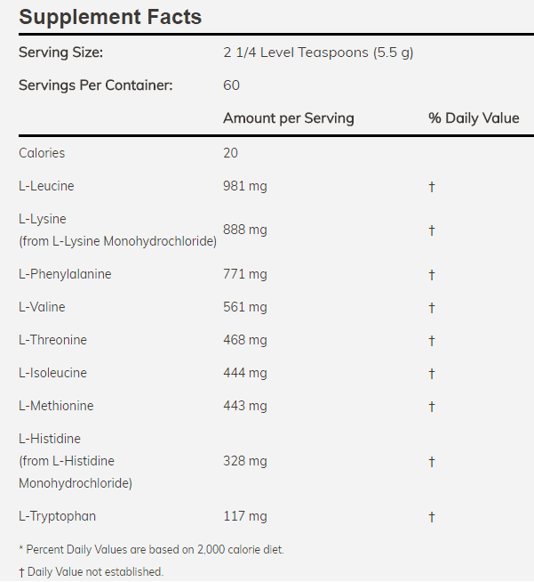 NOW Foods supplement facts