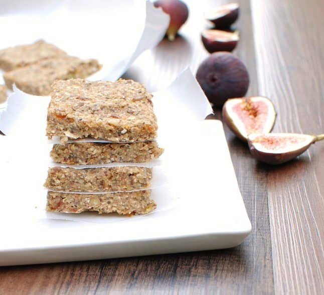 Fig Energy Bars and Fresh Black Mission Figs