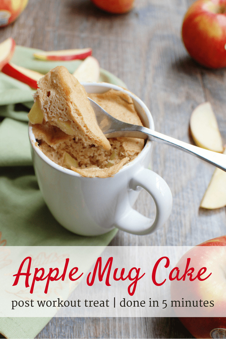 Apple Mug Cake {Quick and Delicious!} Snacking in Sneakers