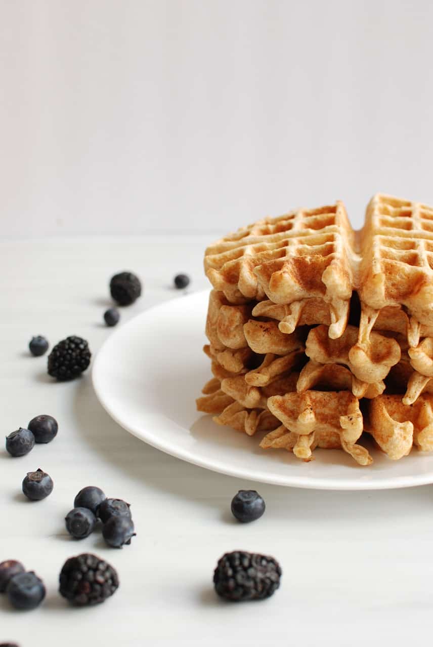 Whole grain einkorn waffles 