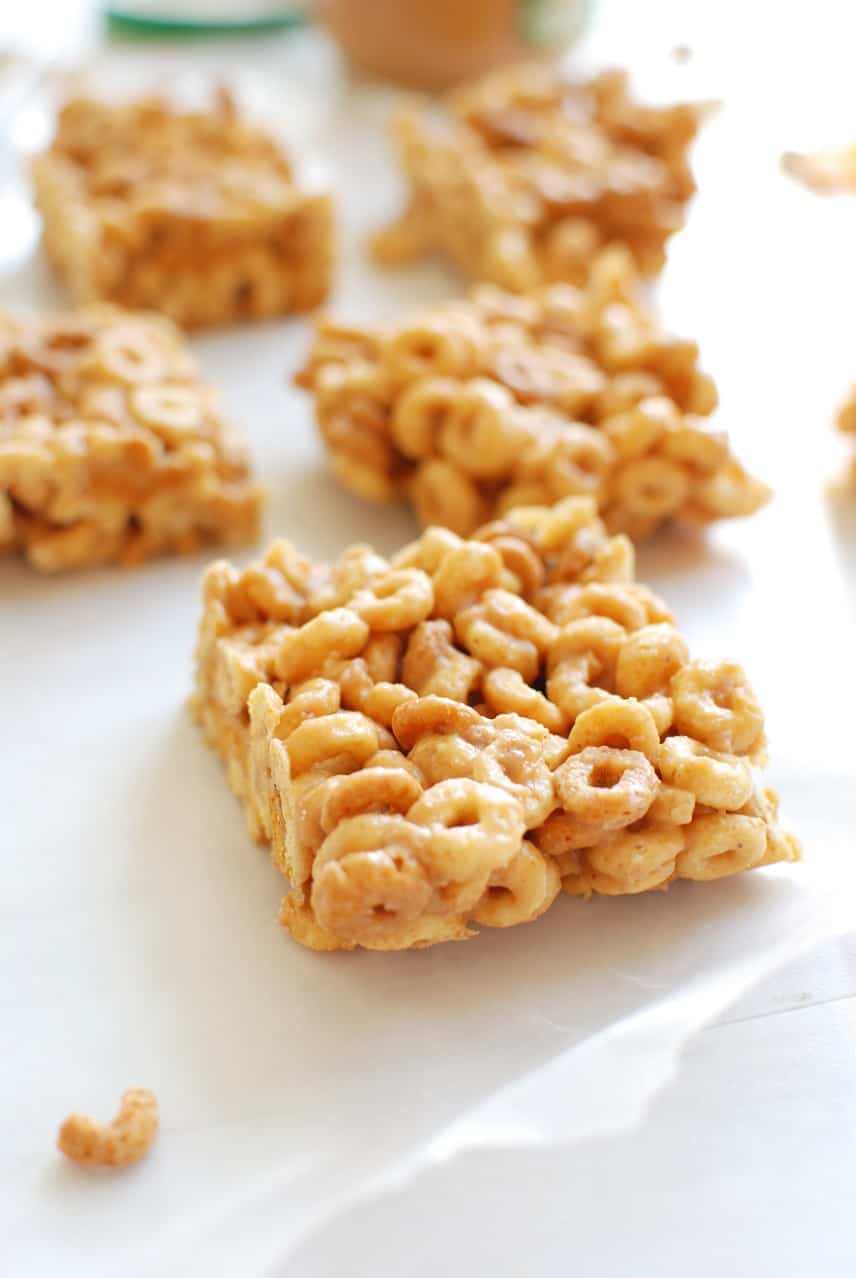 These peanut butter honey cheerio bars are a perfect snack to satisfy your sweet tooth! 