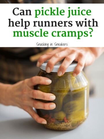 Learn about the latest trend for muscle cramps - pickle juice for runners!