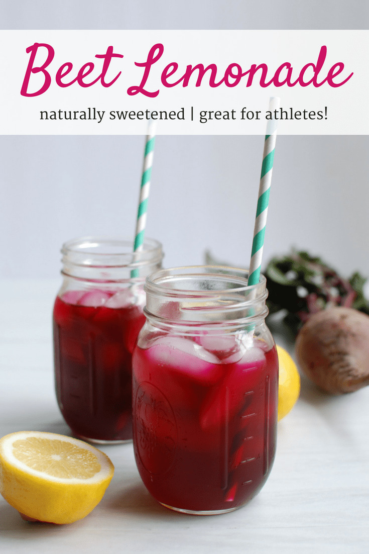 Refreshing Beet Lemonade Snacking in Sneakers