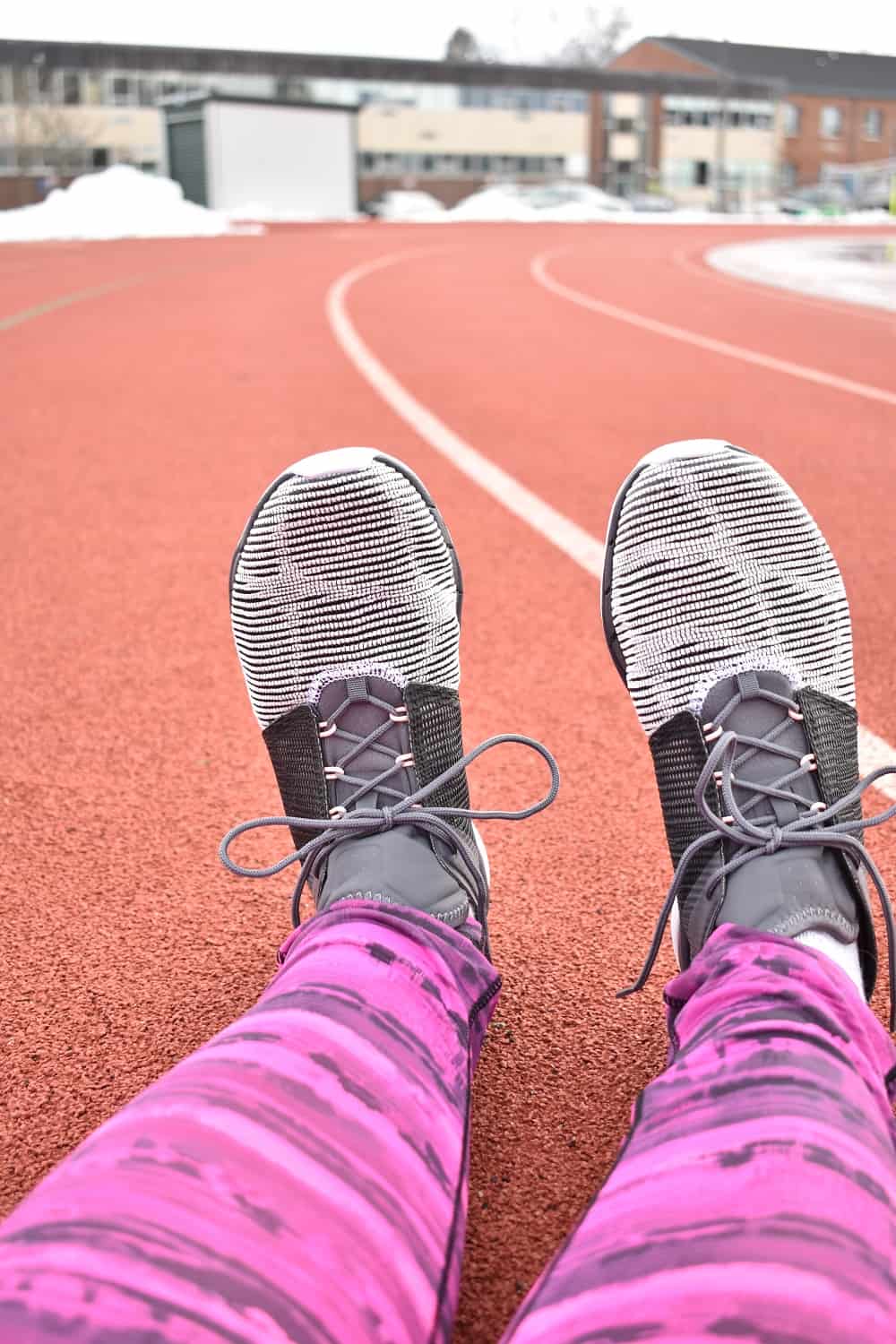 Reebok Fast Flexweave Sneakers on a Track