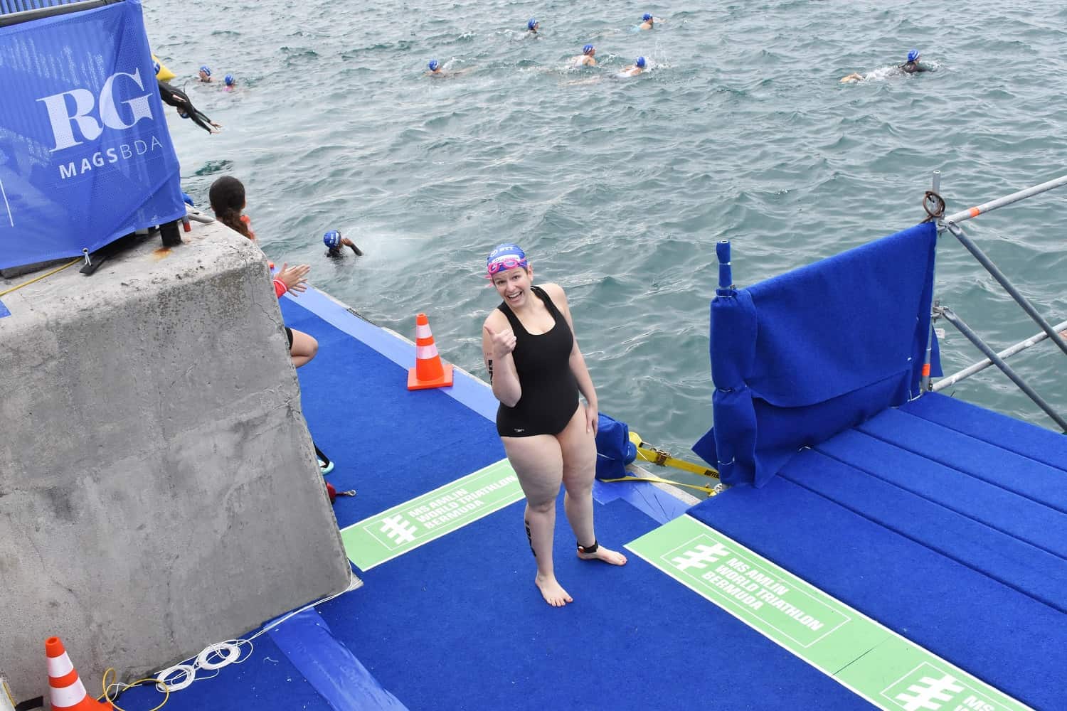 Swim Start at World Triathlon Bermuda