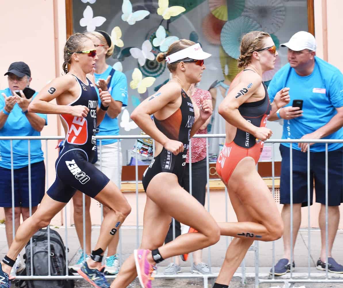 Female triathletes at World Triathlon Bermuda