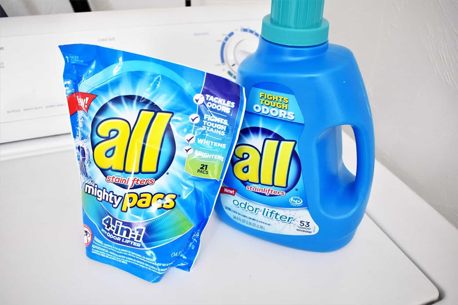 Two packages of all laundry detergent