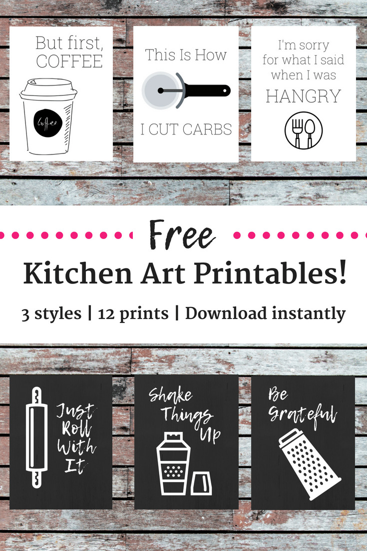 Funny Kitchen Printable Wall Art Fun Saying My Kitchen My 