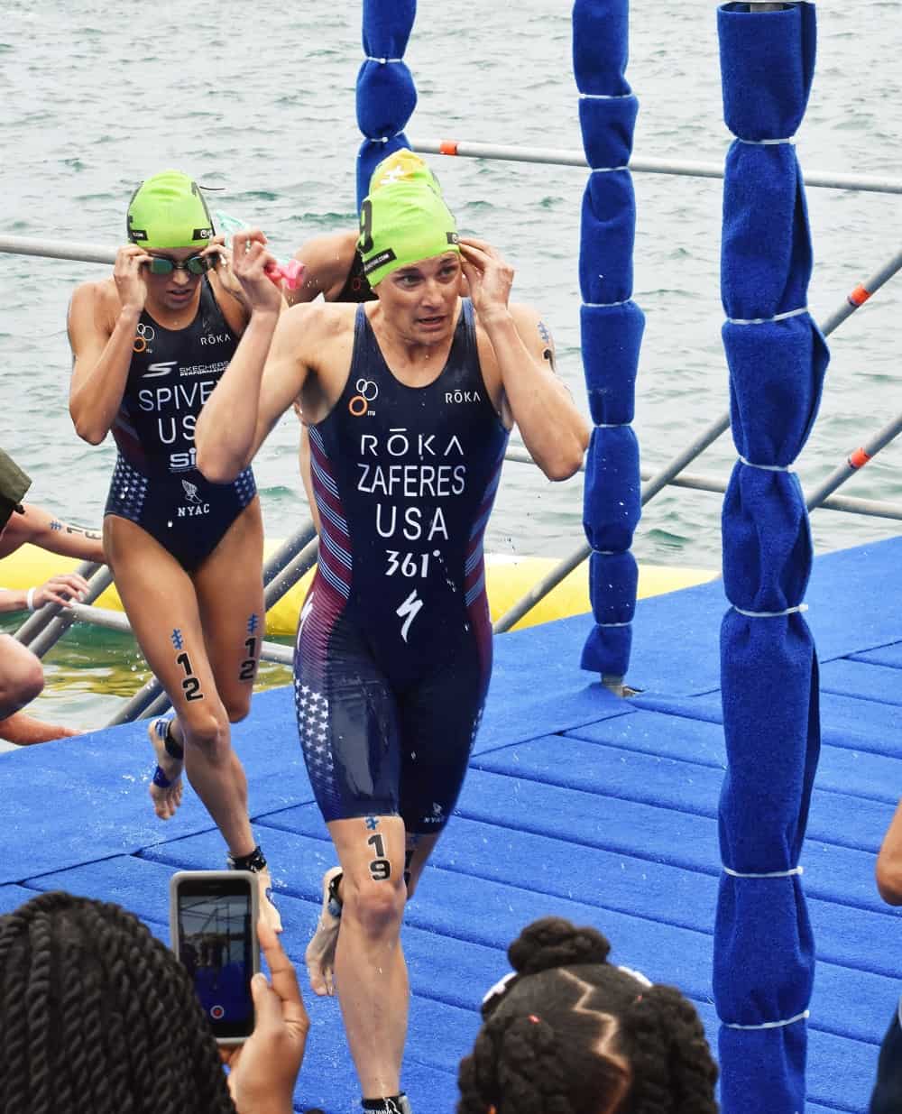 Woman in Triathlon Suit