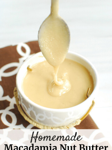 Homemade macadamia nut butter