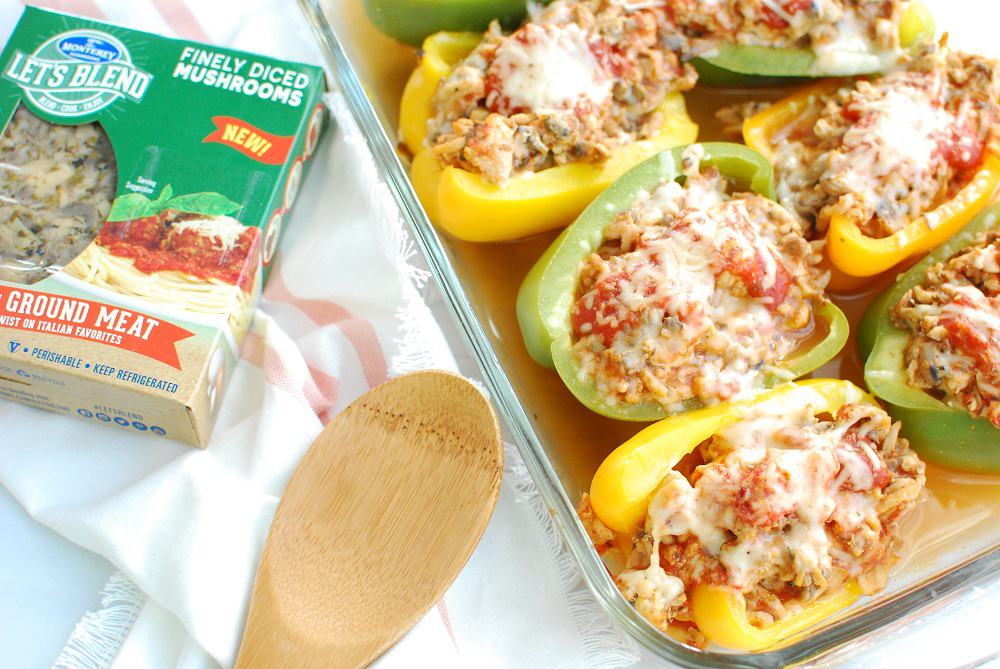 Chicken Parm Stuffed Peppers Snacking in Sneakers