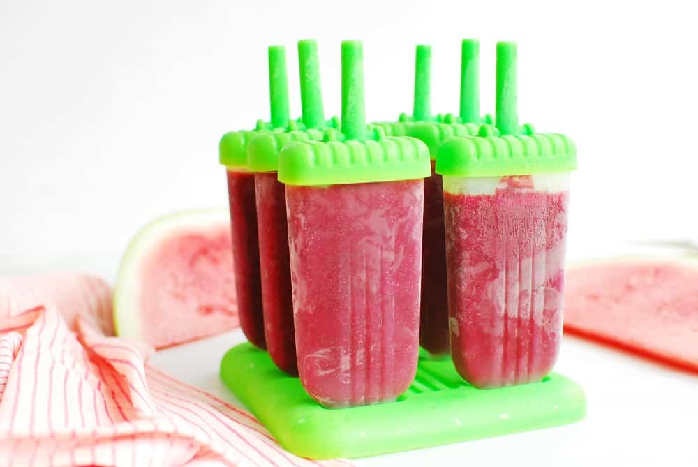 Pre Workout watermelon pomegranate popsicles