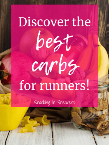 An assortment of the best carb foods for runners