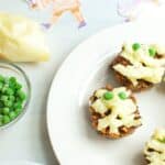 Mini meatloaves on a plate