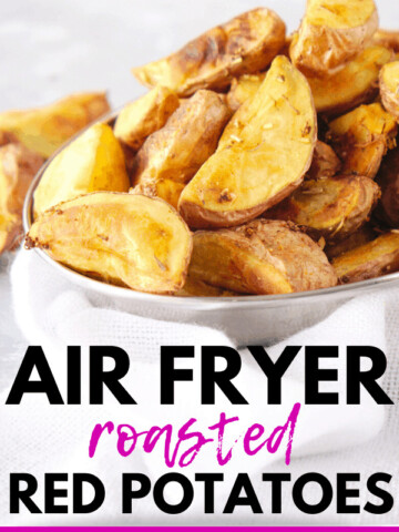A bowl full of air fryer red potatoes